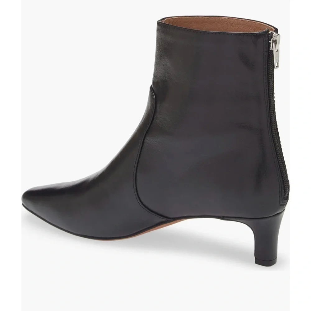 Madewell Black Leather Ankle Boots